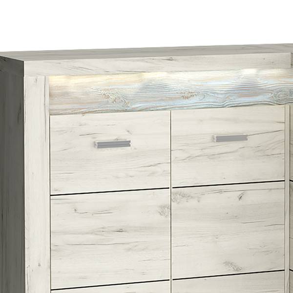 Kommode INGENIO-161-1 Weiß - Holzwerkstoff - 131 x 104 x 90 cm