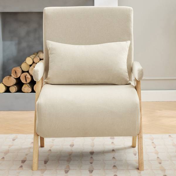 Schlafsessel LEINNatur Ⅰ Braun - Leinen - 60 x 87 x 64 cm