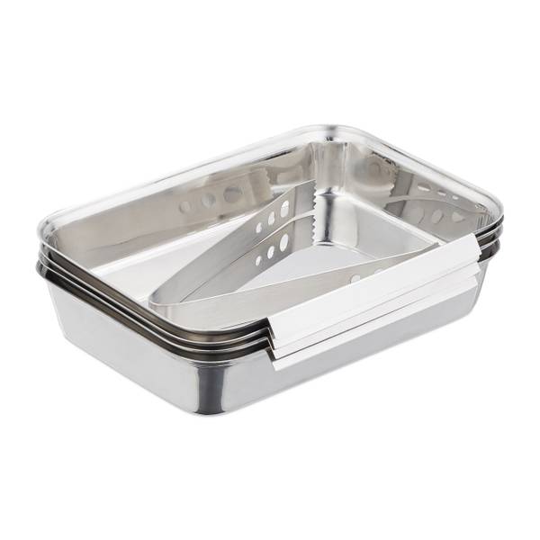 Ensemble de moules à panner acier inox Lot de 4