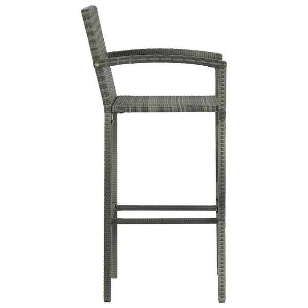 Bar de jardin 3011732-2 (lot de 5) Gris - Polyéthylène - 76 x 106 x 76 cm