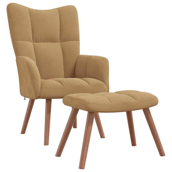 Relaxsessel mit Hocker 3011641-2 Braun