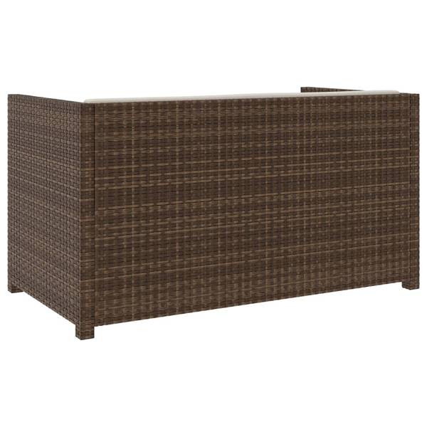 5-tlg. Garten-Lounge-Set XT6104 Braun - Rattan