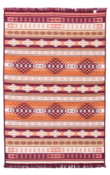 Kurzflorteppich Avita Baumwollstoff - 120 x 1 x 180 cm