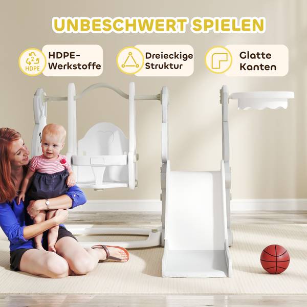 Kinderschaukel 2er Set 331-082V00GY Grau - Kunststoff - 148 x 107 x 160 cm