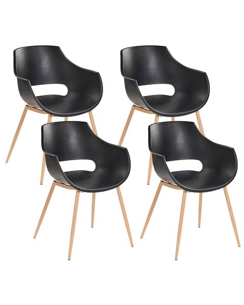 Chaise de salle à manger MILLERS Noir - Marron