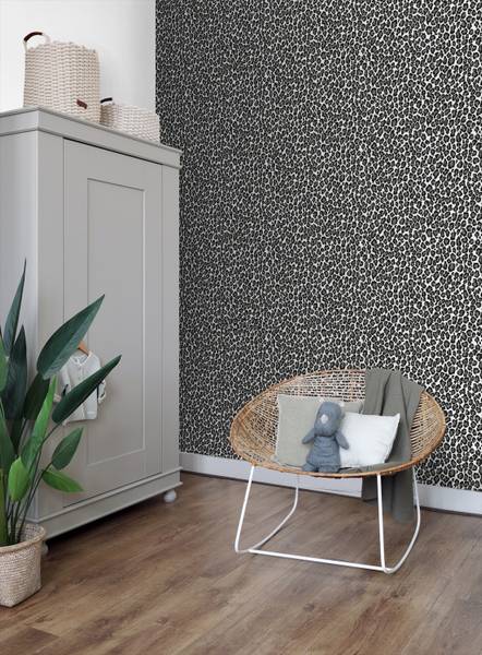 papier peint léopards 6835 Noir - Polaire - 53 x 1005 x 1005 cm