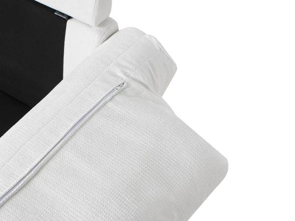 2-Sitzer Sofa GETA Schwarz - Weiß