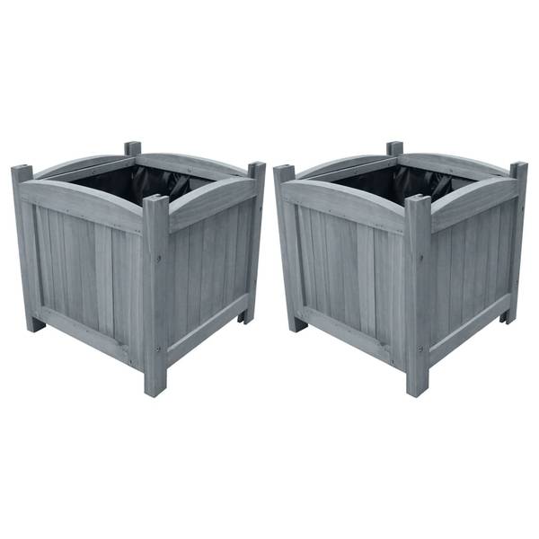 Pflanzkasten RIOS 2er Set Grau