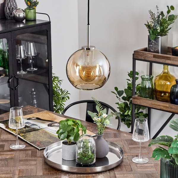 Deckenleuchte Cesaro Orange - Metall - 24 x 35 x 24 cm