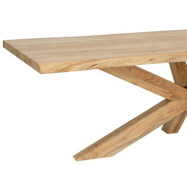 Esstisch 4523360297 Braun - Massivholz - 240 x 77 x 100 cm