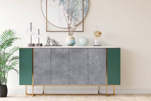 Meubelfolie Ash Form grijs - kunststof - 100 x 50 x 50 cm
