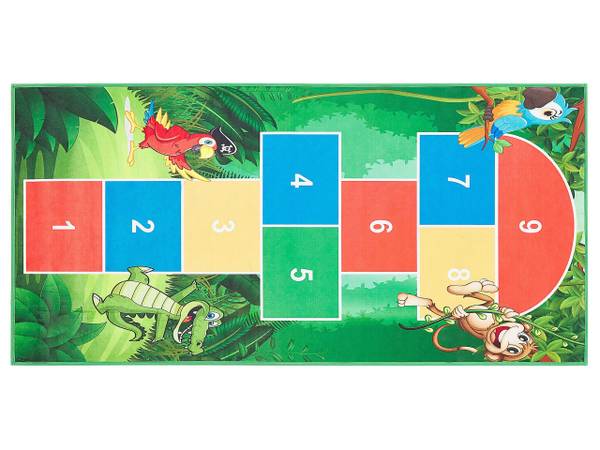 Tapis enfant BABADAG Vert - Textile - 80 x 80 x 150 cm