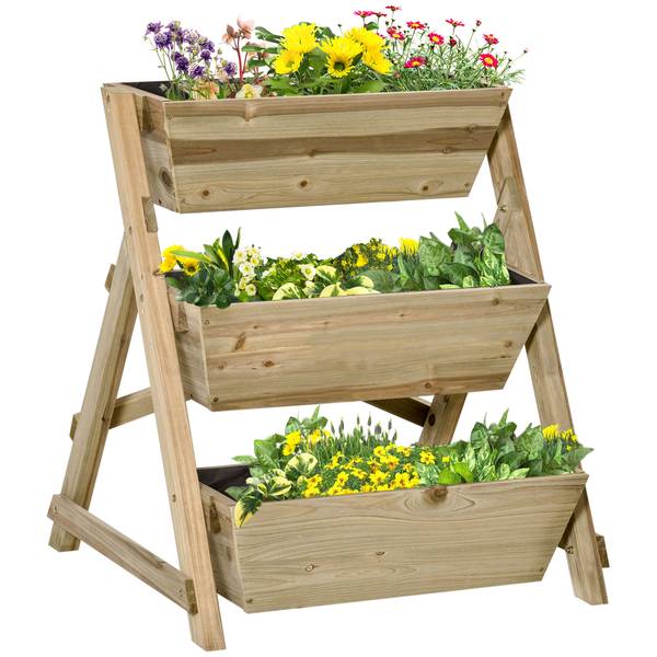 Blumentreppe 845-651 Grün - Holzwerkstoff - 61 x 77 x 71 cm