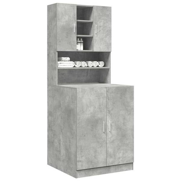Waschmaschinenschrank 3324919 2er Set Braun - Holzwerkstoff - 70 x 181 x 71 cm