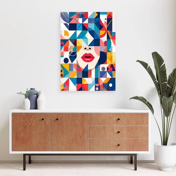 Canvas schilderij Abstractie 70 x 100 cm