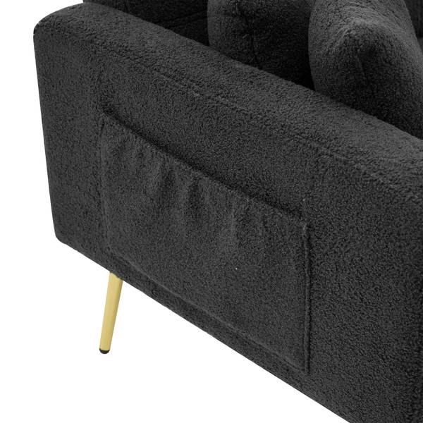Schlafsofa Ridgewood Grau - Textil - 72 x 72 x 175 cm