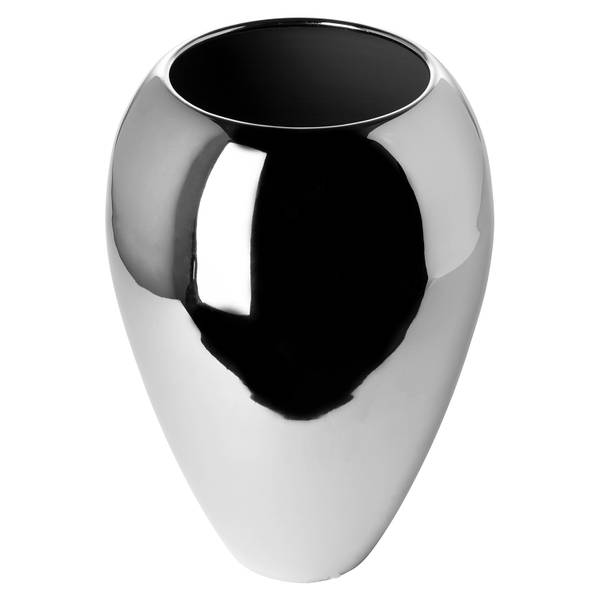 Vase MALANA Silber - Metall - 17 x 26 x 17 cm