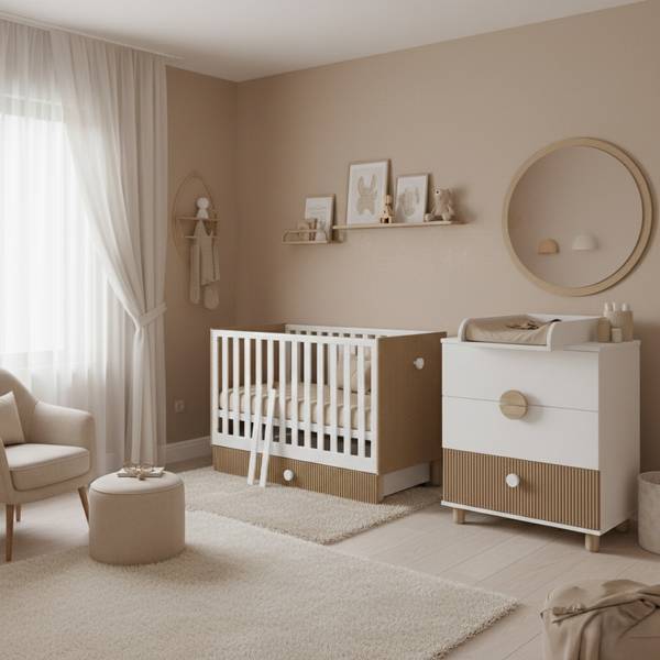Babybett Bebella Glas Weiß - Weiß