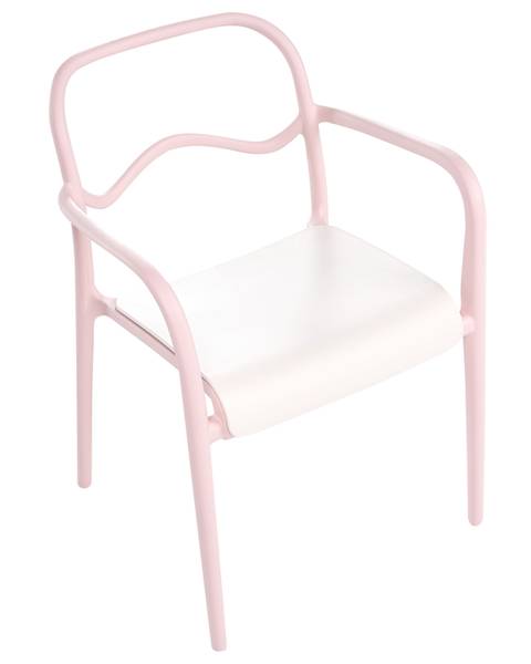 Set van 2 tuinstoelen THASOS beige - roze