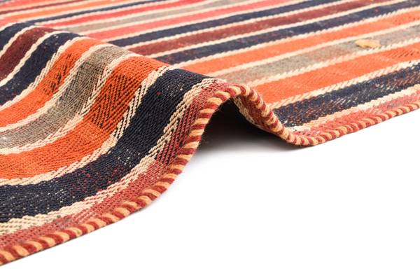 Tapis Jajim CLVIII Orange - Laine - 147 x 1 x 164 cm