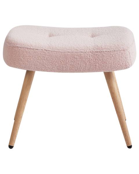 Fauteuil VEJLE Marron - Rose foncé