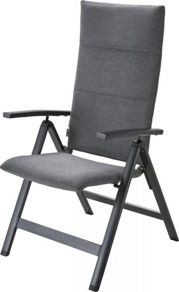Klappsessel ARONA Grau - Metall - 60 x 116 x 68 cm