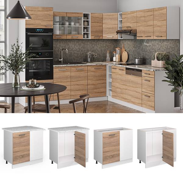 Meuble dangle R-Line 45476 Imitation chêne de Sonoma - Blanc