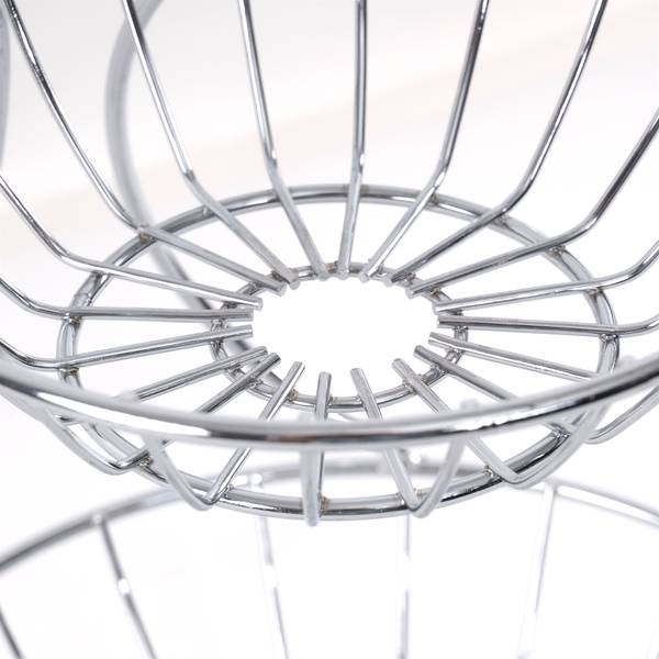 Obst-Etagere Stage Silber - Metall - 25 x 24 x 25 cm