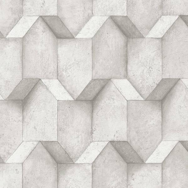 Vliestapete 388274-GU Weiß - Textil - 53 x 1 x 1005 cm