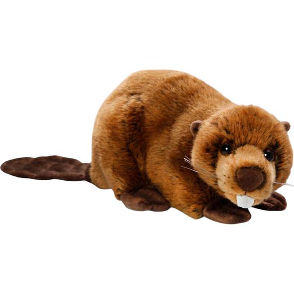 Kuscheltier Biber Braun - Kunstfell - 15 x 15 x 30 cm