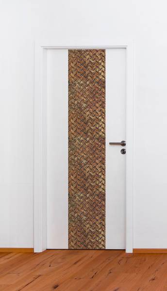 Selbstklebende Tapete Industrial Steel Schwarz - Braun - Mischgewebe - Vinyl - 35 x 250 x 1 cm