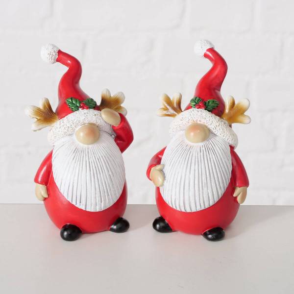 Weihnachtsfigur LUMPI Rot - Keramik - 7 x 11 x 6 cm