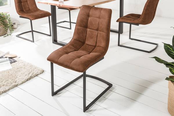 Stuhl MIAMI Braun - Microfaser - Polyester - 46 x 88 x 63 cm