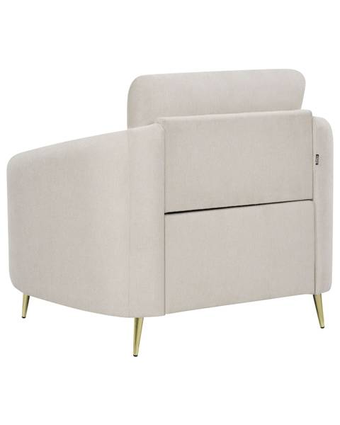 Sessel TROSA Beige - Gold - Bambus - 100 x 88 x 86 cm