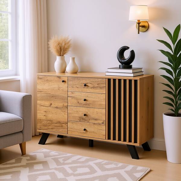 Sideboard Breaker Braun - Holzwerkstoff - 120 x 75 x 38 cm