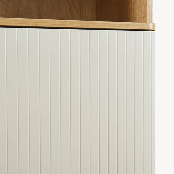 Hochschrank Ferrersp Beige - Braun - Kiefer - 42 x 160 x 35 cm