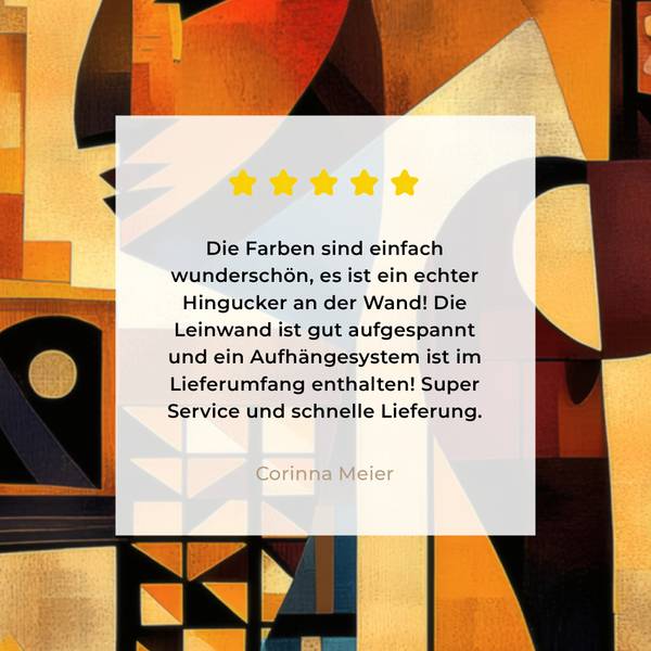 LEINWANDBILD Figuren 20 x 20 cm