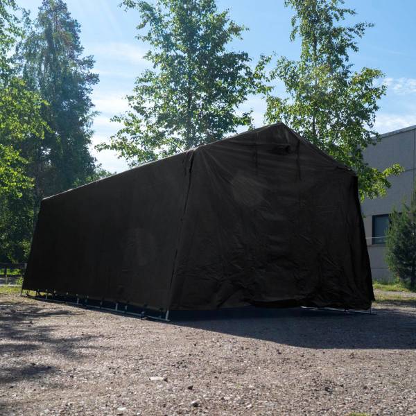 Zeltgarage Nordic Schwarz - 270 x 200 x 510 cm