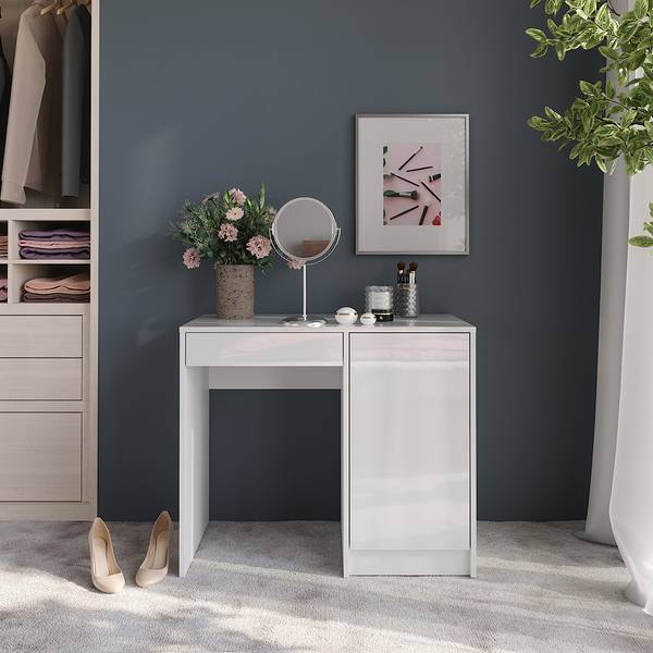 Kaptafel Sherry 57711 wit - plaatmateriaal op houtbasis - 90 x 76 x 51 cm