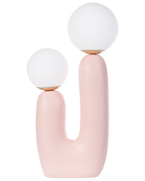Tischlampen TULUN Pink - Weiß