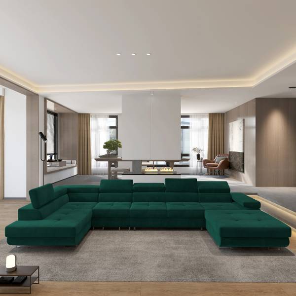 Ecksofa VELORA Grün