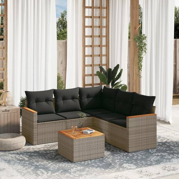 Garten Sofagarnitur 3035929-2 (6-teilig) Grau