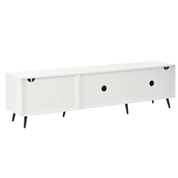 TV-Schrank Neptunus Ⅰ Weiß - Holzwerkstoff - 40 x 48 x 180 cm