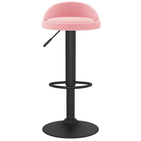 Tabouret de bar 3007071-2 lot de 2 Rose foncé