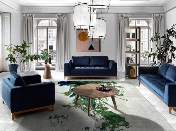 Couchtisch 2043 Braun - Walnuss - 60 x 55 x 60 cm