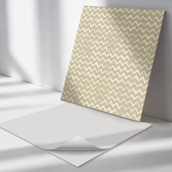 Fliesen Zickzack Textur 4er Set 50 x 50 cm
