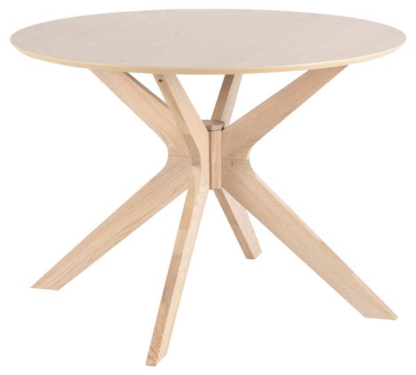 Table à manger Duffy Marron - En partie en bois massif - 105 x 75 x 105 cm