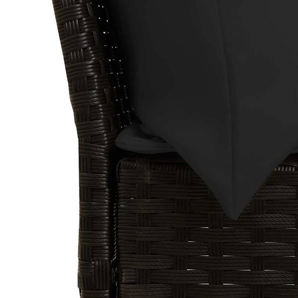 Garten-Lounge-Set 3044381-6 (3-teilig) Schwarz