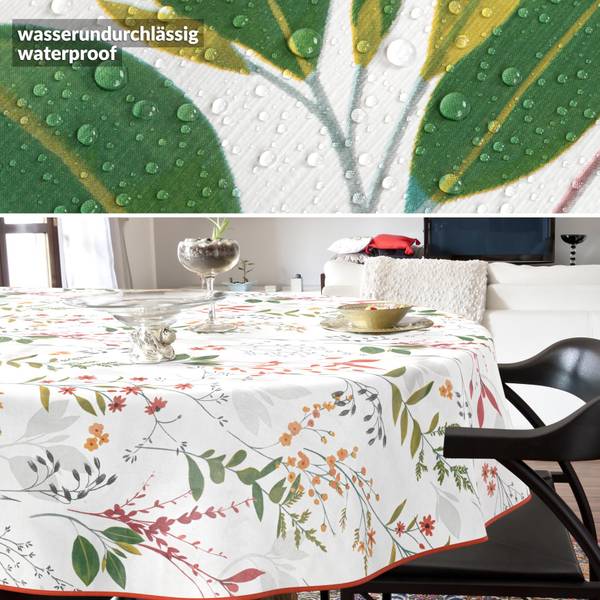 Wachstuchtischdecke Natur BO Tiefe: 200 cm