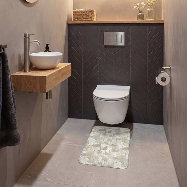 WC-TEPPICH Steine 40 x 60 cm